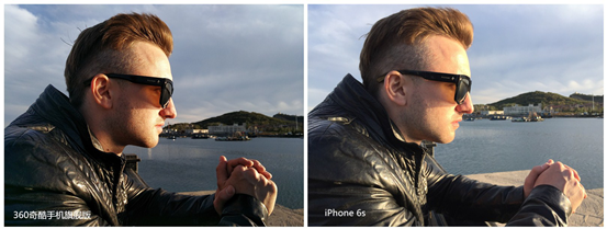 360奇酷手機旗艦版與iPhone6s室外人像對比