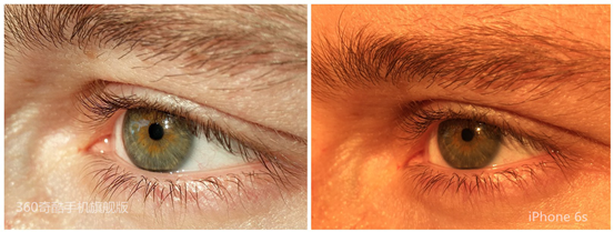 360奇酷手機旗艦版與iPhone6s室外人像對比