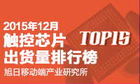 2015年12月觸控芯片出貨量排行榜