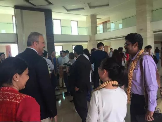 中國手機(jī)產(chǎn)業(yè)考察團(tuán)走進(jìn)印度Sri City工業(yè)園區(qū) Sri City市長接待