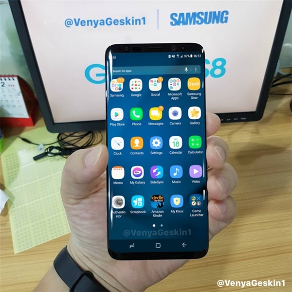 三星Galaxy S8迄今最高清正臉照:瞬間中毒