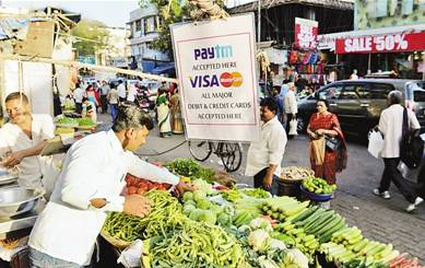“刷手機”付賬走俏印度