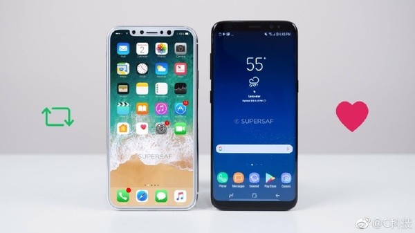 iPhone 8與S8亮屏對(duì)比 三星甘拜下風(fēng)？
