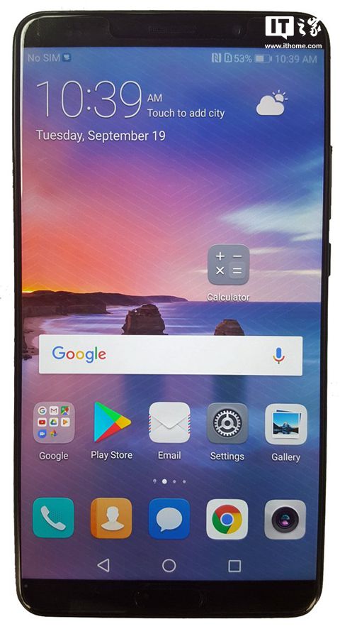 華為Mate10真機(jī)曝光：超緊湊機(jī)身設(shè)計