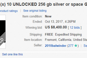 蘋果iPhone X需求有多熱？在eBay上售價高達8400美元