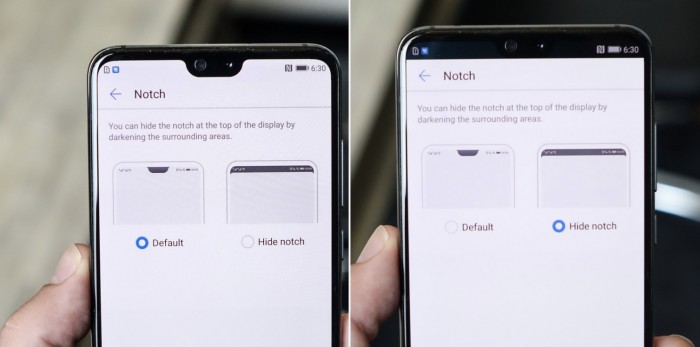 華為的劉海屏解決方案：系統(tǒng)設(shè)置允許用戶隱藏劉?？臻g