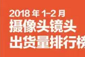 2018年1-2月攝像頭鏡頭市場(chǎng)動(dòng)態(tài)及監(jiān)測(cè)數(shù)據(jù)