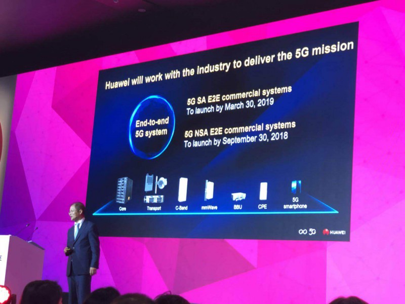 華為徐直軍：華為明年6月推出5G智能手機