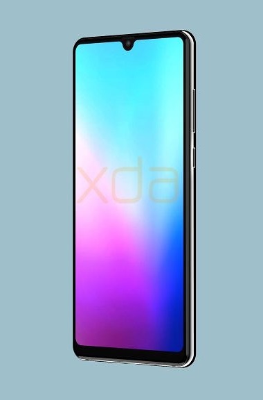 華為Mate 20渲染圖流出:美人尖劉海屏+奇異后置三攝