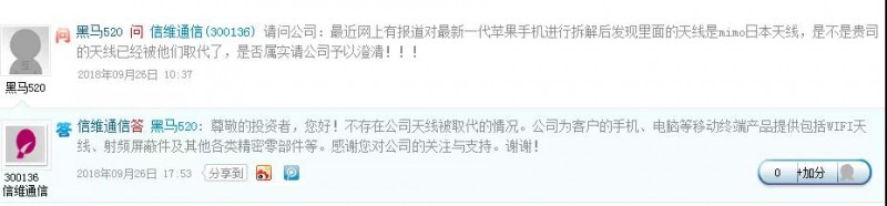 股價(jià)暴跌:傳信維通信痛失蘋果新機(jī)天線訂單