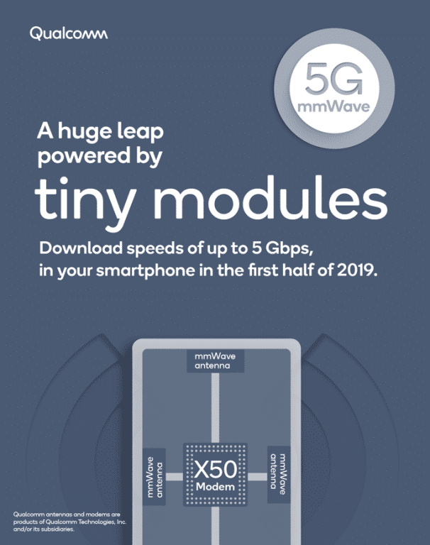 高通推QTM052毫米波天線：助力明年初5G手機