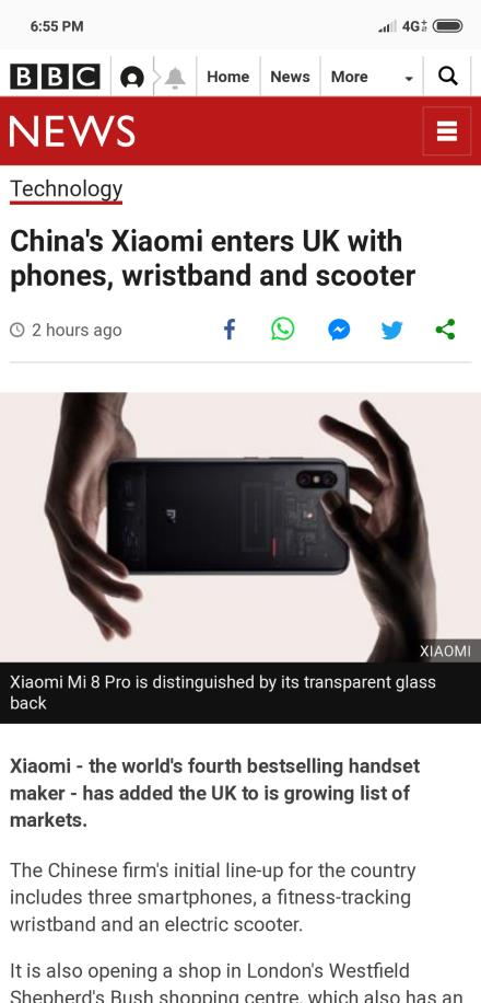 小米在倫敦發(fā)布小米8 Pro 正式進(jìn)入英國(guó)市場(chǎng)