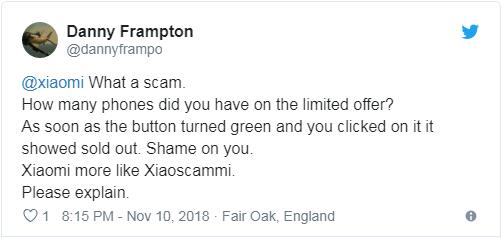 小米手機1英鎊搶購引眾怒:庫存稀少且未明示“抽獎”機制