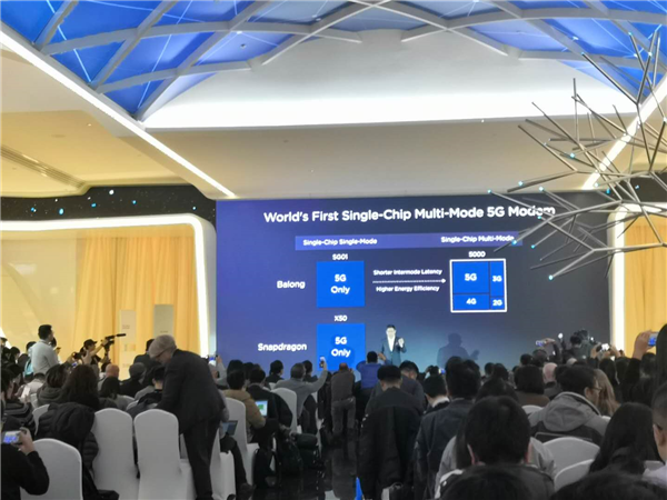 華為5G手機(jī)基帶芯片巴龍5000亮相 余承東稱&ldquo;地表最強(qiáng)&rdquo;