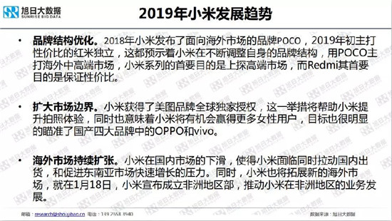 小米/vivo手機(jī)全球市場現(xiàn)狀與趨勢（2019）