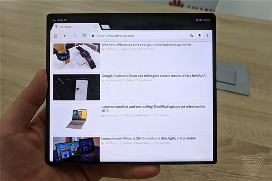 外媒上手華為Mate X折疊屏手機(jī):感覺不到中間有折痕