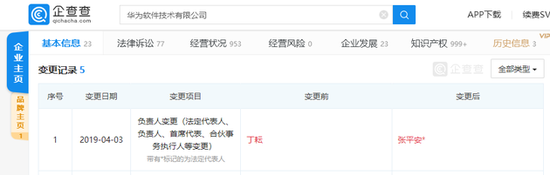 華為董事長梁華退出華為軟件公司