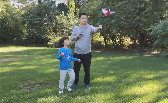 漢王仿生撲翼機器鳥&ldquo;出頭鳥001&rdquo;亮相第21屆高交會