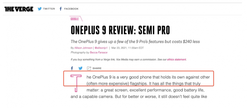 一加 9 系列全球預(yù)售破紀(jì)錄，海外媒體一致好評